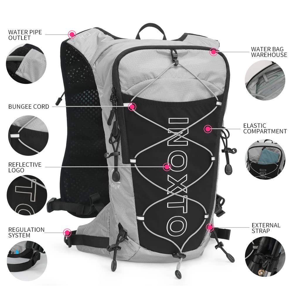 Amazon.co.jp: INOXTO ハイドレーションパックバックパック、2L