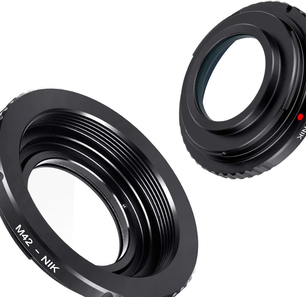 K&F Concept Lens Mount Adapter for M42 Lens Compatible with Nikon Camera Body