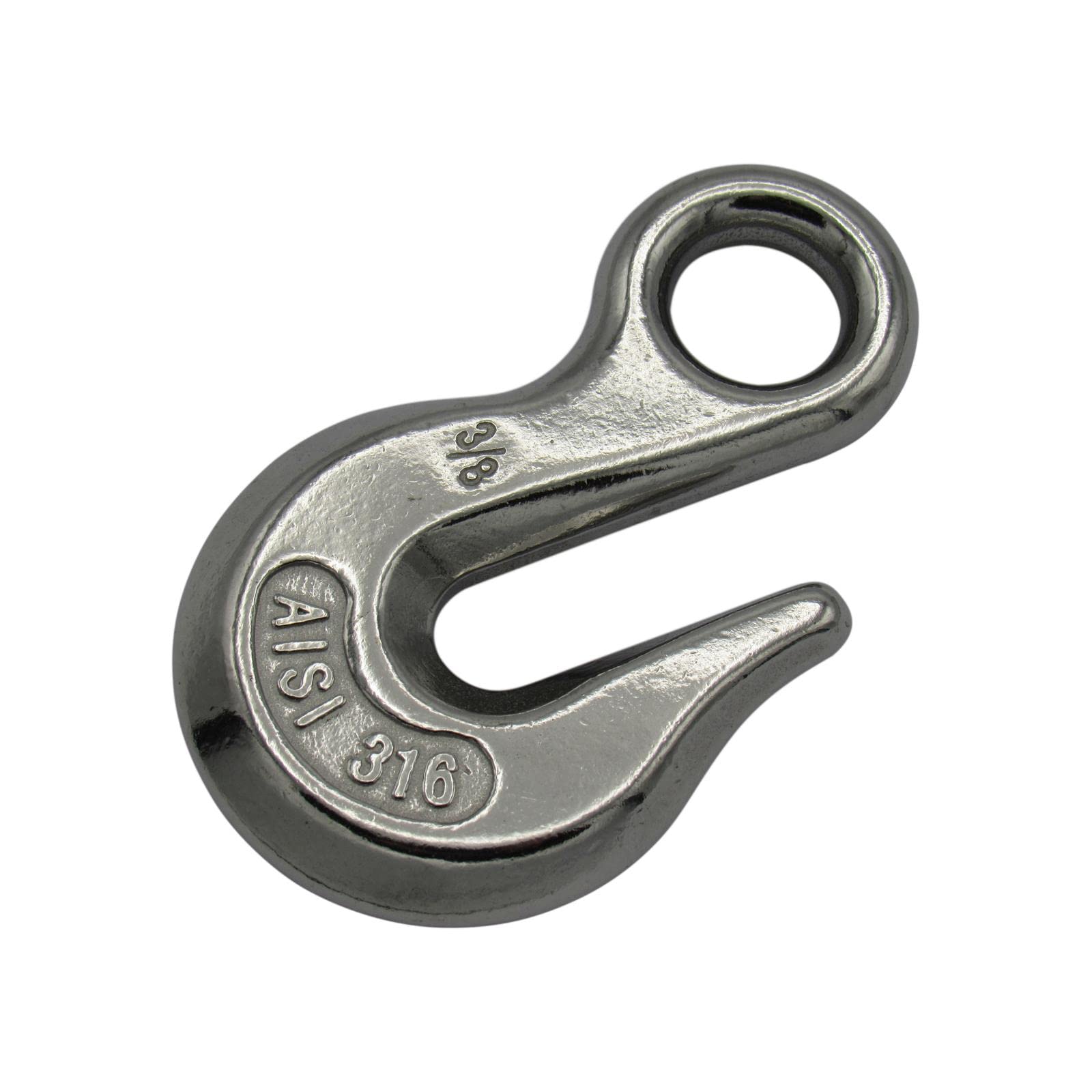 Secure Fix Direct Stainless Steel Eye Grab Hook 8Mm (Chain Shortener Rigging Marine)