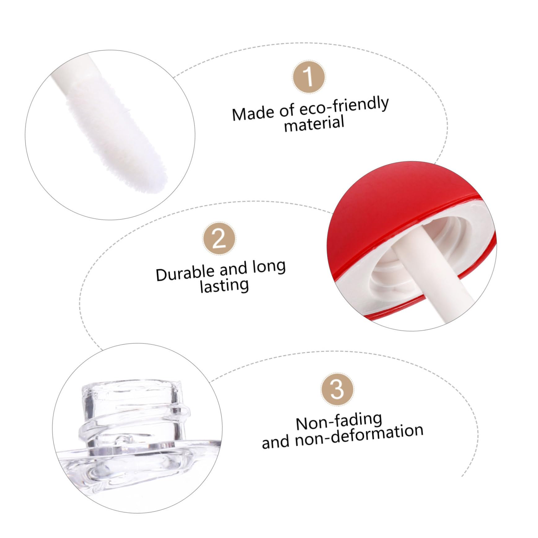 DOITOOL 60stücke Herzförmige Lip Gloss Tube Leere Lippenbalsam Flaschen Für Kreative Lippenpflege Und Individuelle Kosmetikgestaltung