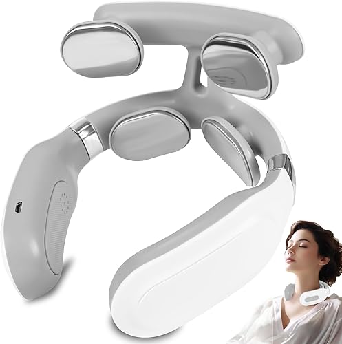 Deldar - Massageador de Coluna Cervical de 4 Cabeças para Ombros e Pescoço