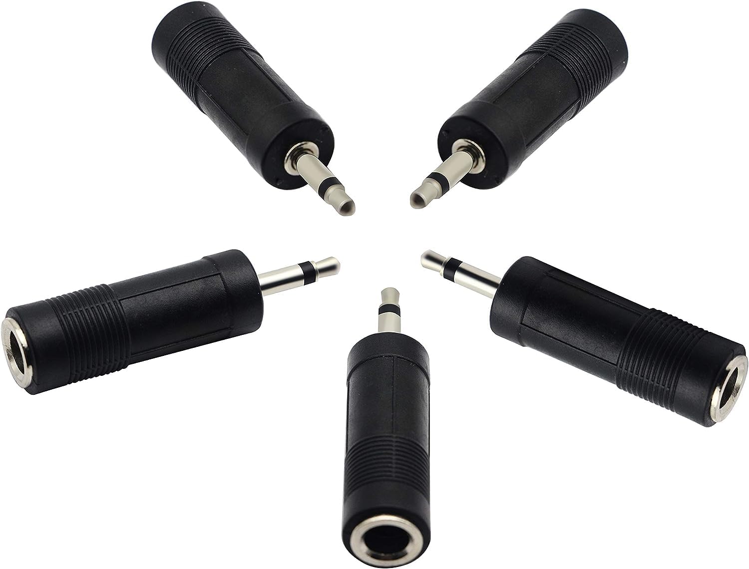 Sponsored Ad – zdyCGTime 3.5mm to 6.35mm Adapter,3.5mm Mono 1/8 inch Audio Male to 6.35mm 1/4 inch Female Mic Plug Adapter Jack Converter.(5 Packs)