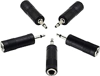 Vista 10 de zdyCGTime Chapado en oro de 0.138 in mono 1/8 pulgadas audio macho a 0.250 in 1/4 pulgadas hembra adaptador de cable convertidor (4.9 ft/5 pies)