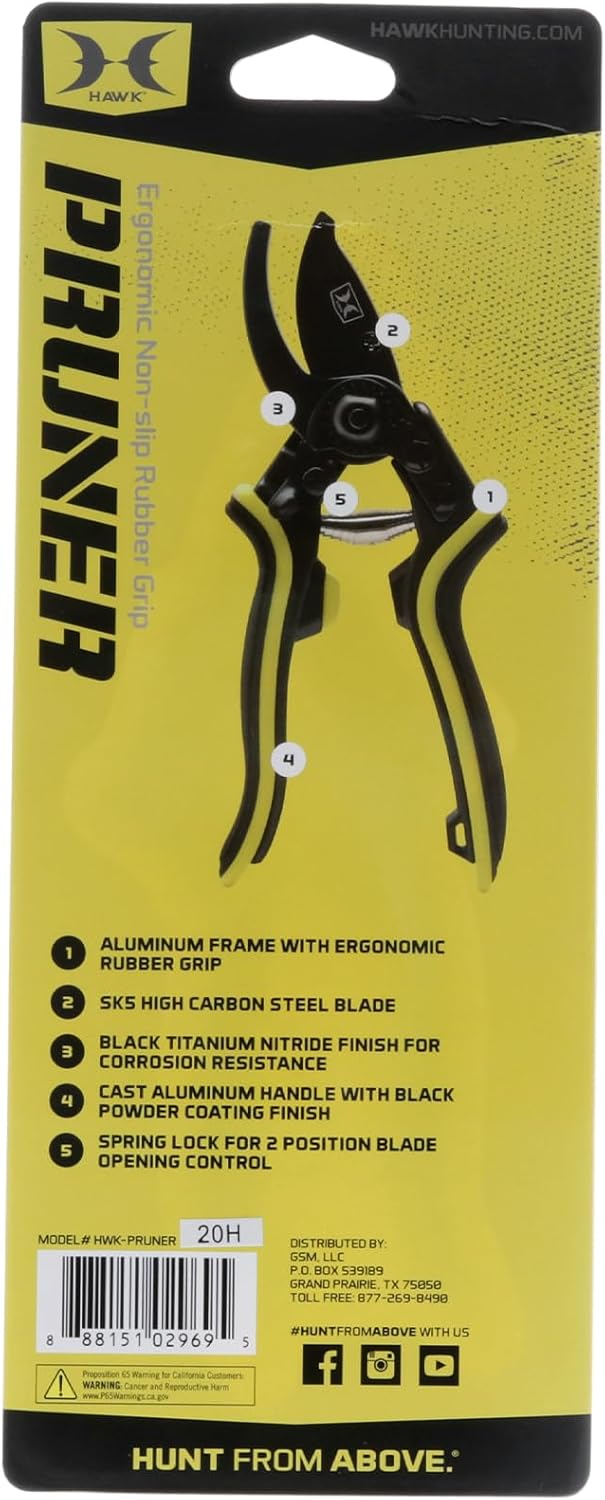 Hawk Pruning Shears High Carbon Steel Blade