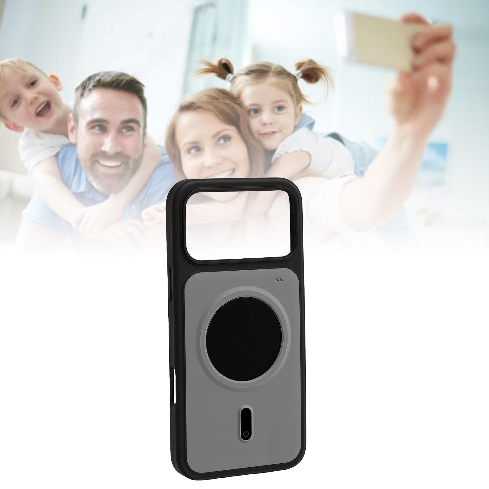Funda para Teléfono con Pantalla Inteligente, Pantalla HD de 1.85 Pulgadas Sincronización con Música y Clima, para 17 Pro MAX
