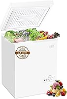 Vista 12 de Mini Chest Freezer 3.5 Cu.Ft 7 Gears Temperature Control Compact Deep Freezer with Top Open Door and Removable Storage Basket Black