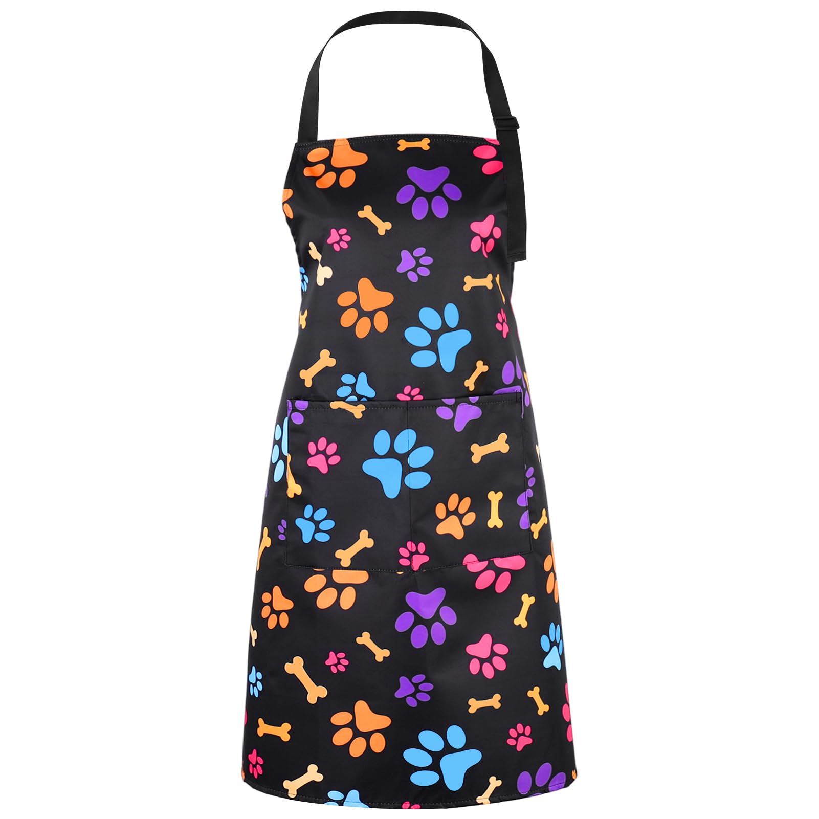 saerryor Funny Apron with Pockets,Waterproof Pet Grooming Apron(Purple)
