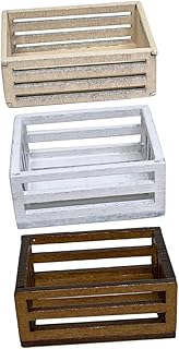 ABOOFAN 3 Pçs Cesta De Armazenamento Decoração Cesto Mini Casa Cesta Artificial Modelo Mini Cesta Cesta Em Miniatura Ornamento Mini Casa Acessórios Mini Casa Cesta Mini Modelo Estátua