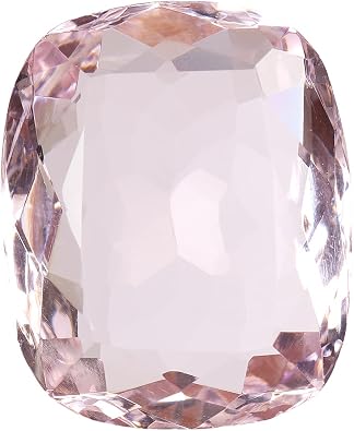 REAL-GEMS Ring Size Pink Topaz 117.30 Ct. Brazilian Topaz Cushion Cut Translucent Pink Topaz Gemstone