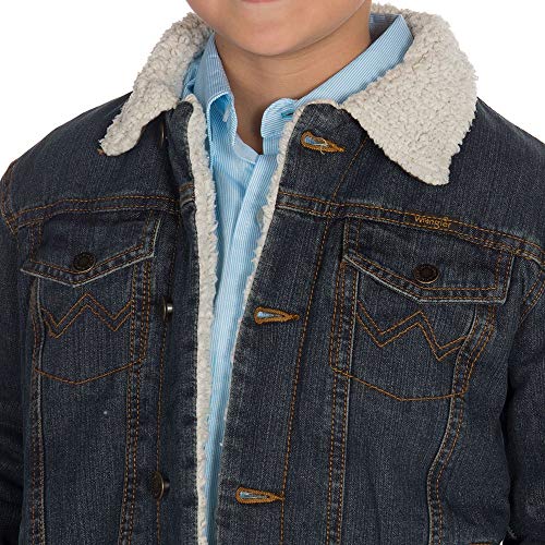 Wrangler Boys Rustic Blue Sherpa Lined Jacket Rustic Blue2