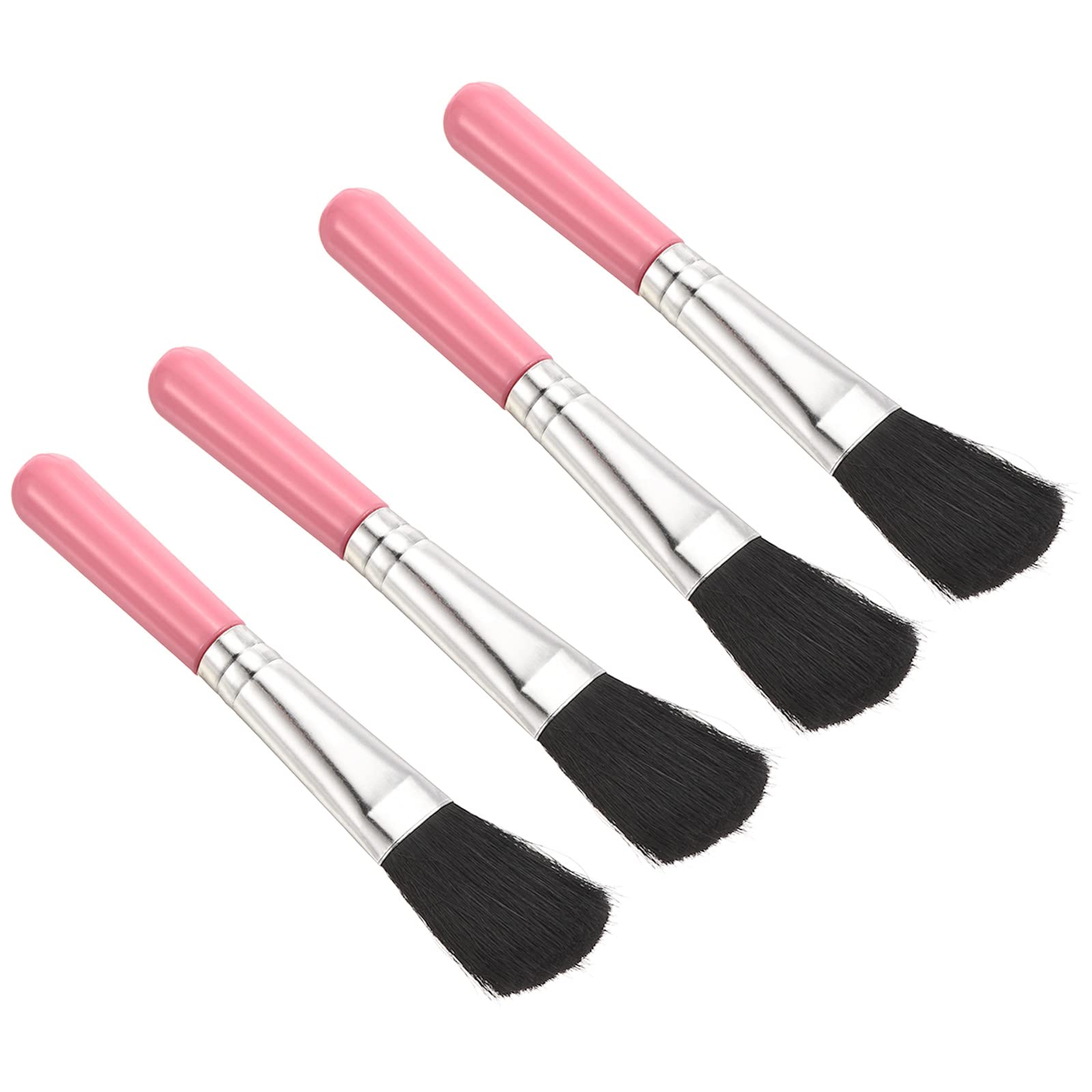 PATIKIL Succulent Cleaning Brush 4Pack 125mm Black Gardening Tools Plant Brush for Garden Pink Handle