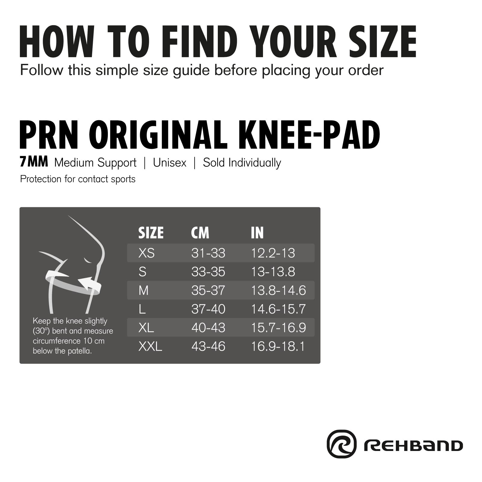 Rehband Rodilleras 1 o 1 par de rodilleras de neopreno para balonmano y voleibol