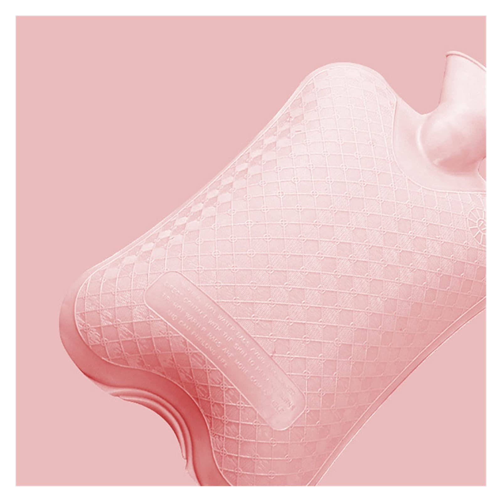 Wärmflasche Portable Hot Water Bottle Solid Women Winter Thicken PVC Hot Water Bag Hand Warmer Wärmflasche, langlebig (Color : Grey-1000ml)