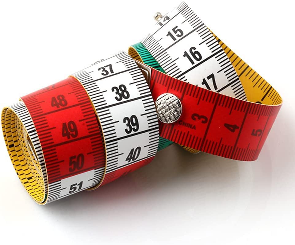 RWRAPS 1,5 m Körpermaß-Lineal, Nähband, Mini-weiches flaches Lineal, Zentimeter-Nähbandmaß, schönes Design