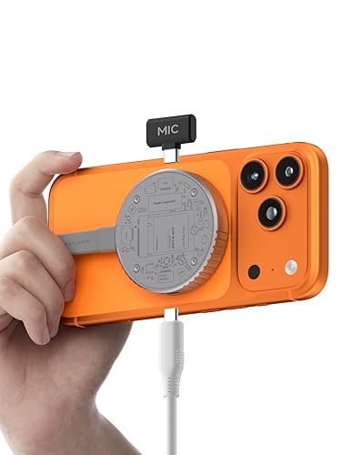 Hagibis Magnetic M.2 2230 NVMe SSD Enclosure with Magsafe for iPhone 17 16 15 Pro Max ProRes, 10Gbps USB C to NVMe Adapter, 100W PD, USB C, External SSD Case for MacBook, iPad Pro(MC100 Pro)