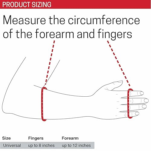 Miniatura 7 de Ezy Wrap Soporte de mano de plataforma  Soporte de mano y muñeca para alivio del túnel carpiano  Vendas de mano ajustables con férulas para dedos