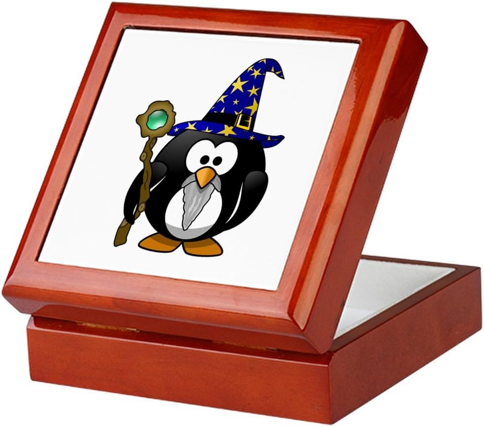 Keepsake Box Mahogany Little Round Penguin Wizard Home & Kitchen