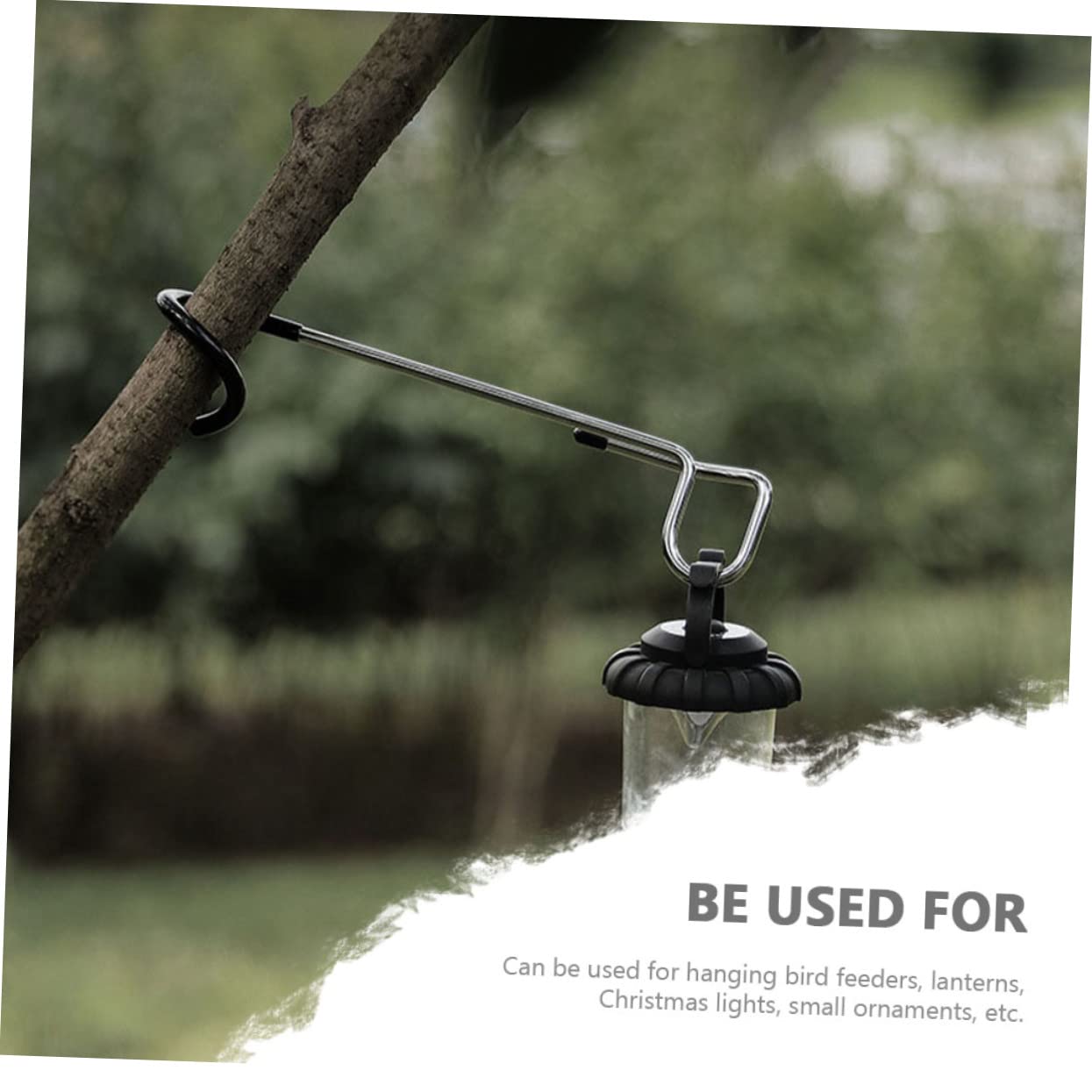 Toddmomy 2Pcs Skid Outdoor Hooks Convenient Lantern Hangers for Camping Durable Design for Trees and Light Poles Portable and Wind Resistant