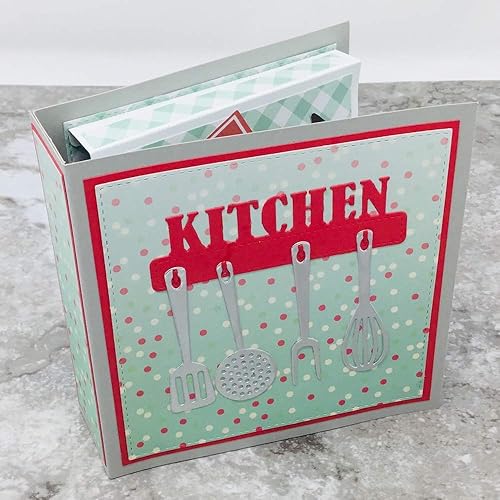 Miniatura 2 de KSCRAFT Utensilios de cocina Plantillas de troqueles de corte de metal para bricolaje Scrapbookingálbum de fotos decorativo en relieve DIY tarjetas