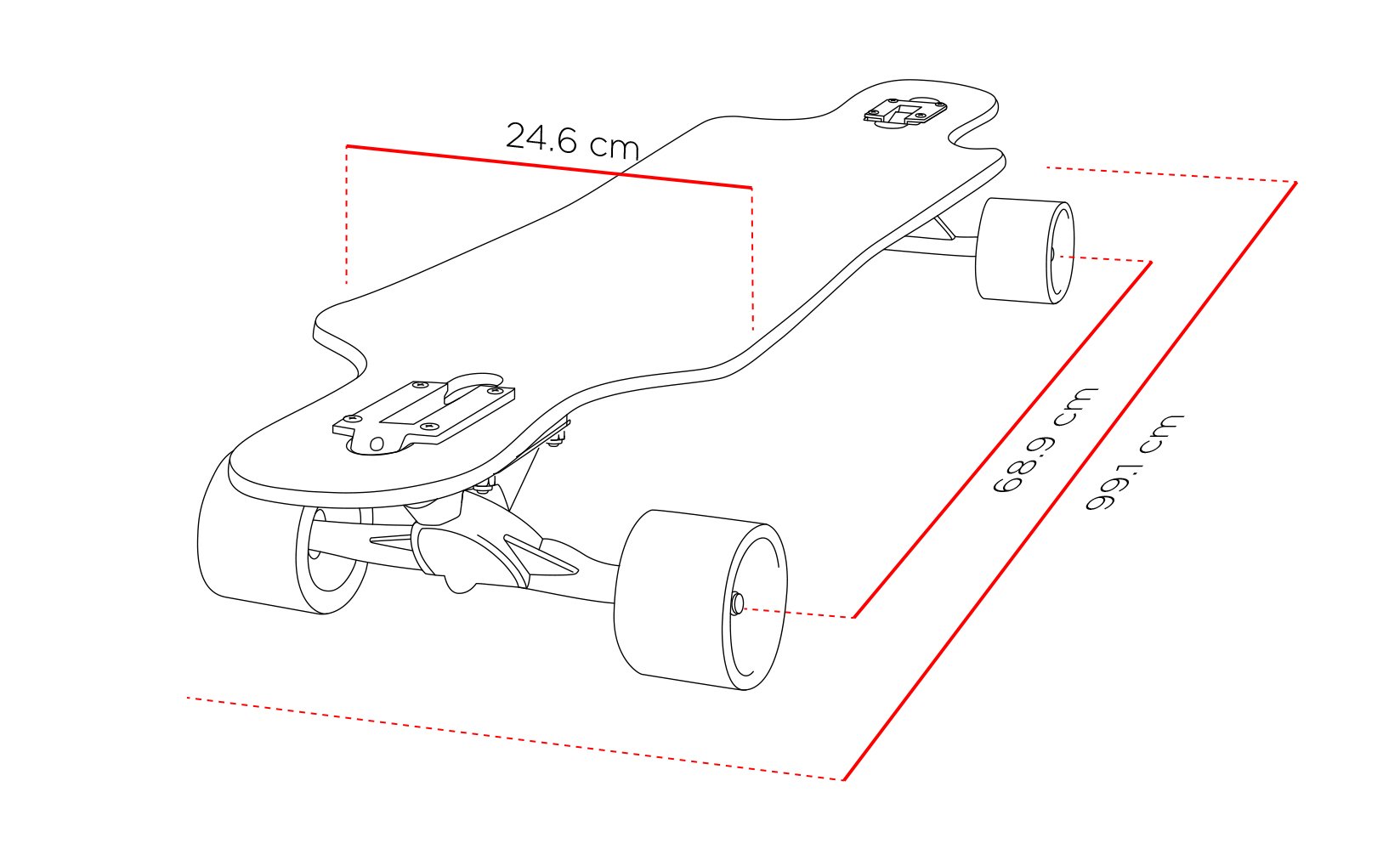 Streetsurfing Curve Longboard, 500261, Multicolore
