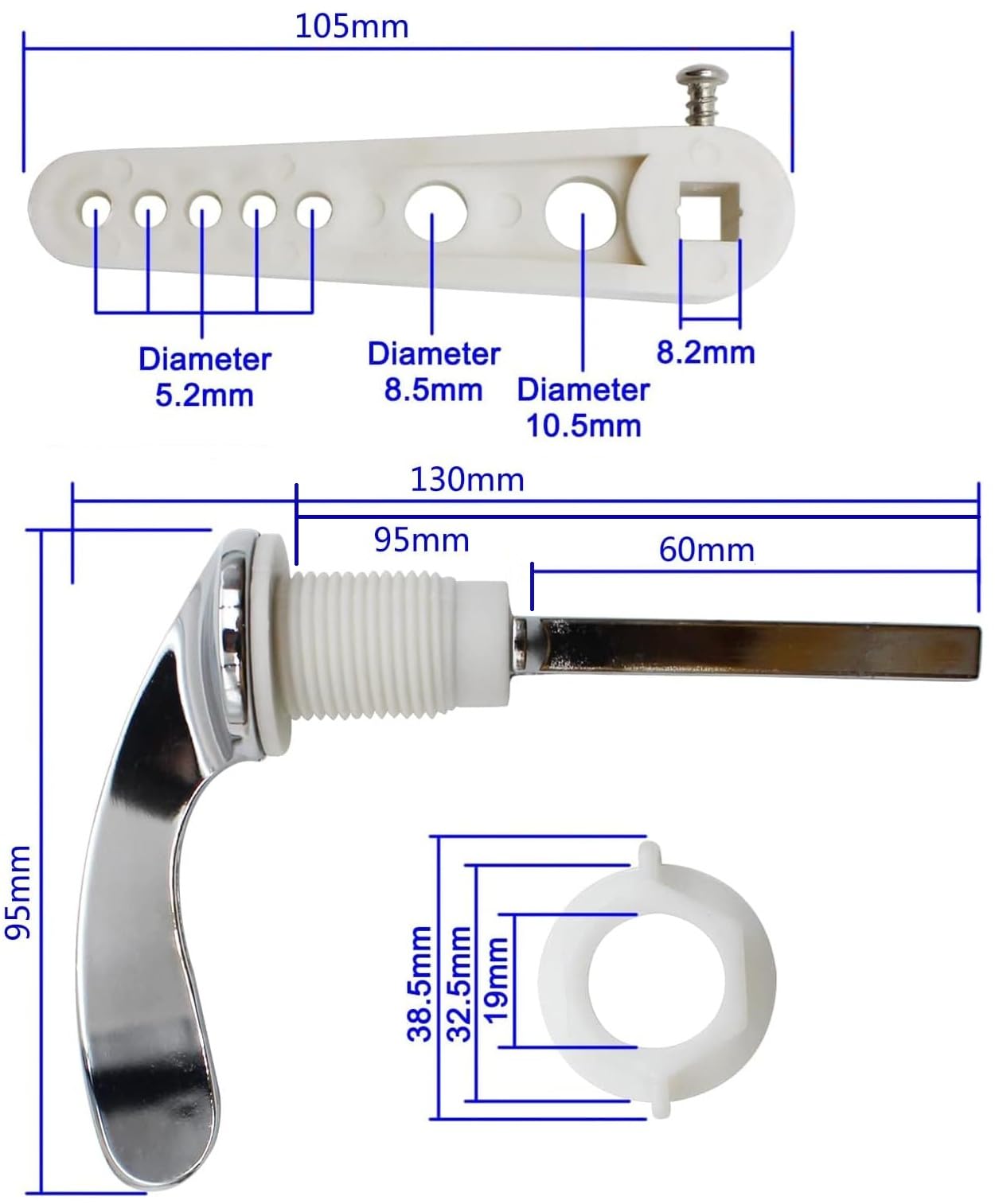 Bulk Hardware BH05645 Maniglia Sostitutiva