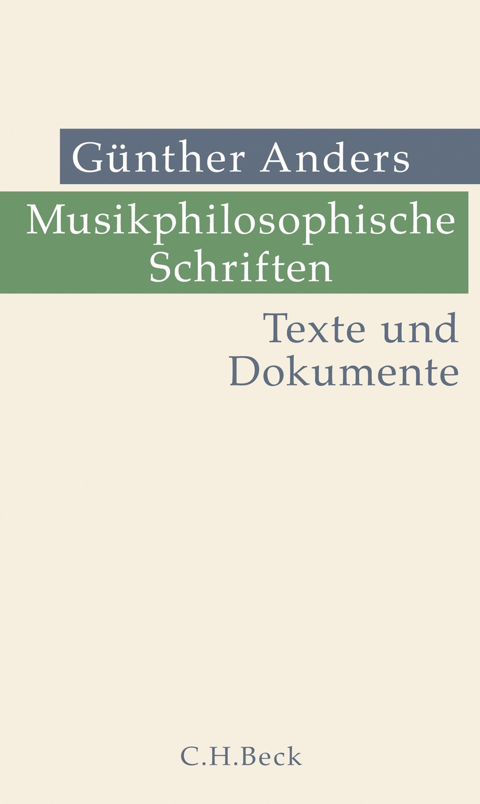 Musikphilosophische Schriften recueil philosophie musique allemande guide