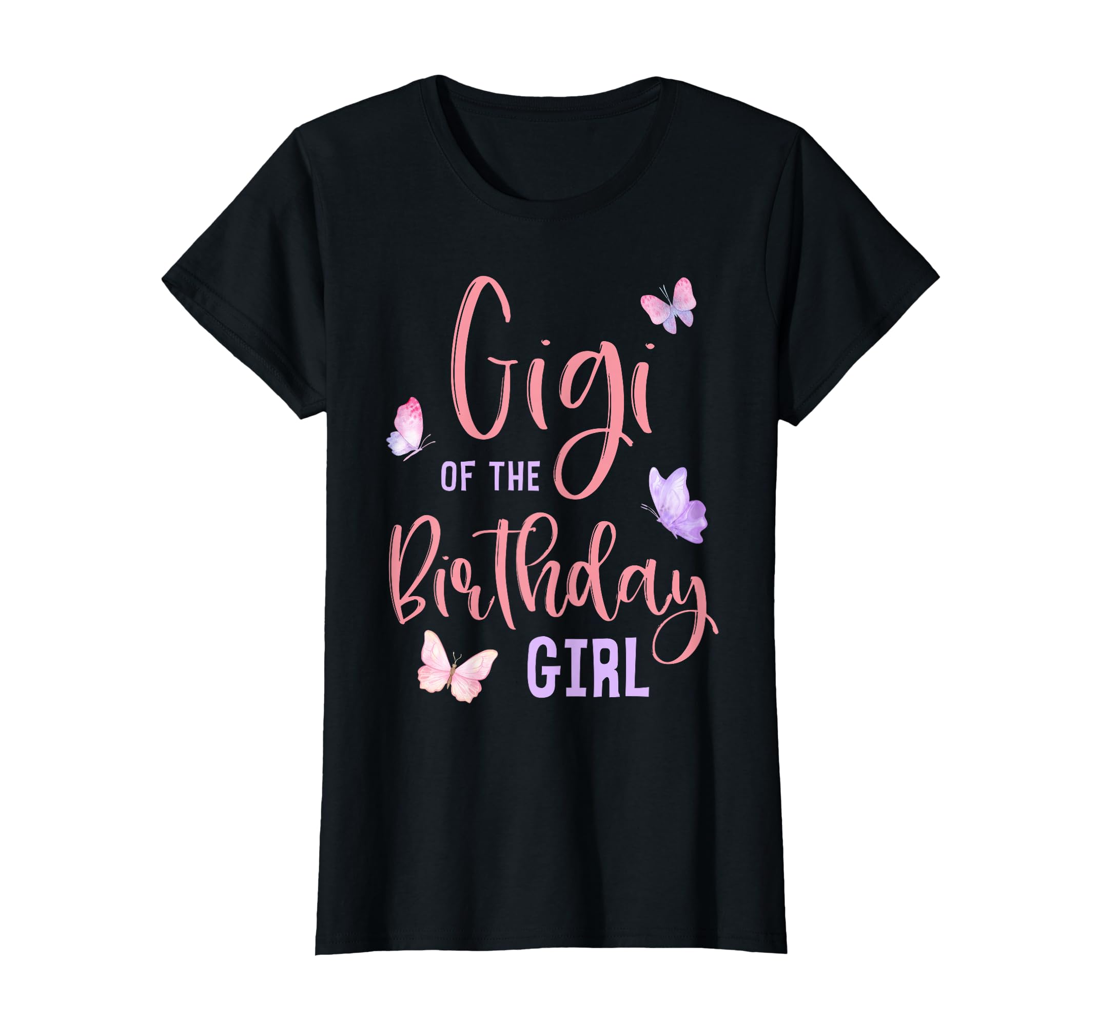 Gigi of The Birthday Girl Butterfly Party Matching Family T-Shirt