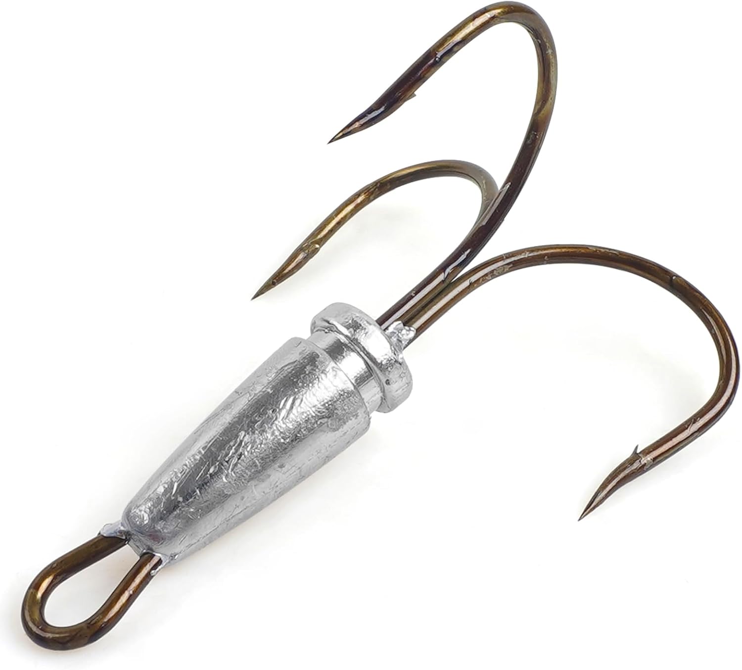 Snagging Hooks Snagging Weighted Treble Hooks, 6pcs Large Treble Fishing Hooks Weighted Treble Bunker Snag Hooks for Saltwater Freshwater 1.02oz 1.4oz 1.9oz 2.8oz