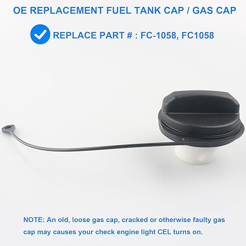 Miniatura 2 de Tapa de gasolina, tapa de combustible de repuesto FC-1058, FC1058 compatible con Ford Mercury - Explorer 2005-2011, Explorer Sport Trac 07-2010,