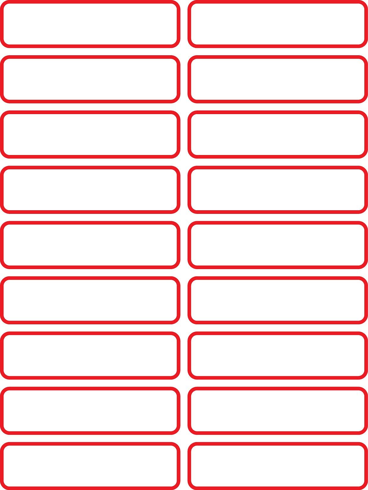 NPLABEL Blank Kitchen Jars Glass, Decal Craft Container Sticker Labels for General Use 75x20mm (500 Labels per Packet)