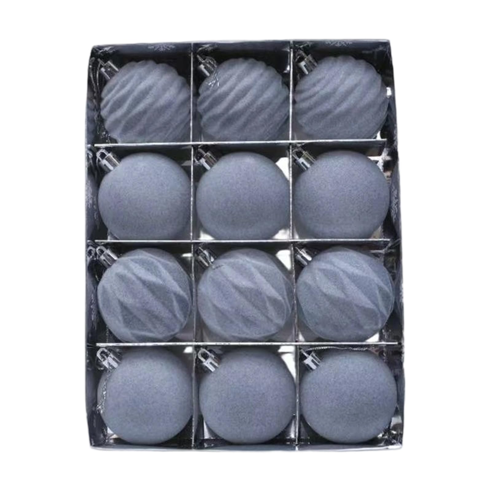 Velvety Ornaments 12Pieces Pack Vibranted Color Option Perfect for Tree Styling and Gifting Christmas Tree Ornaments