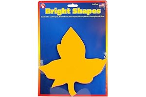 Hygloss 40-Piece Assortment of Vibrant Leaf Paper Shapes for Crafting