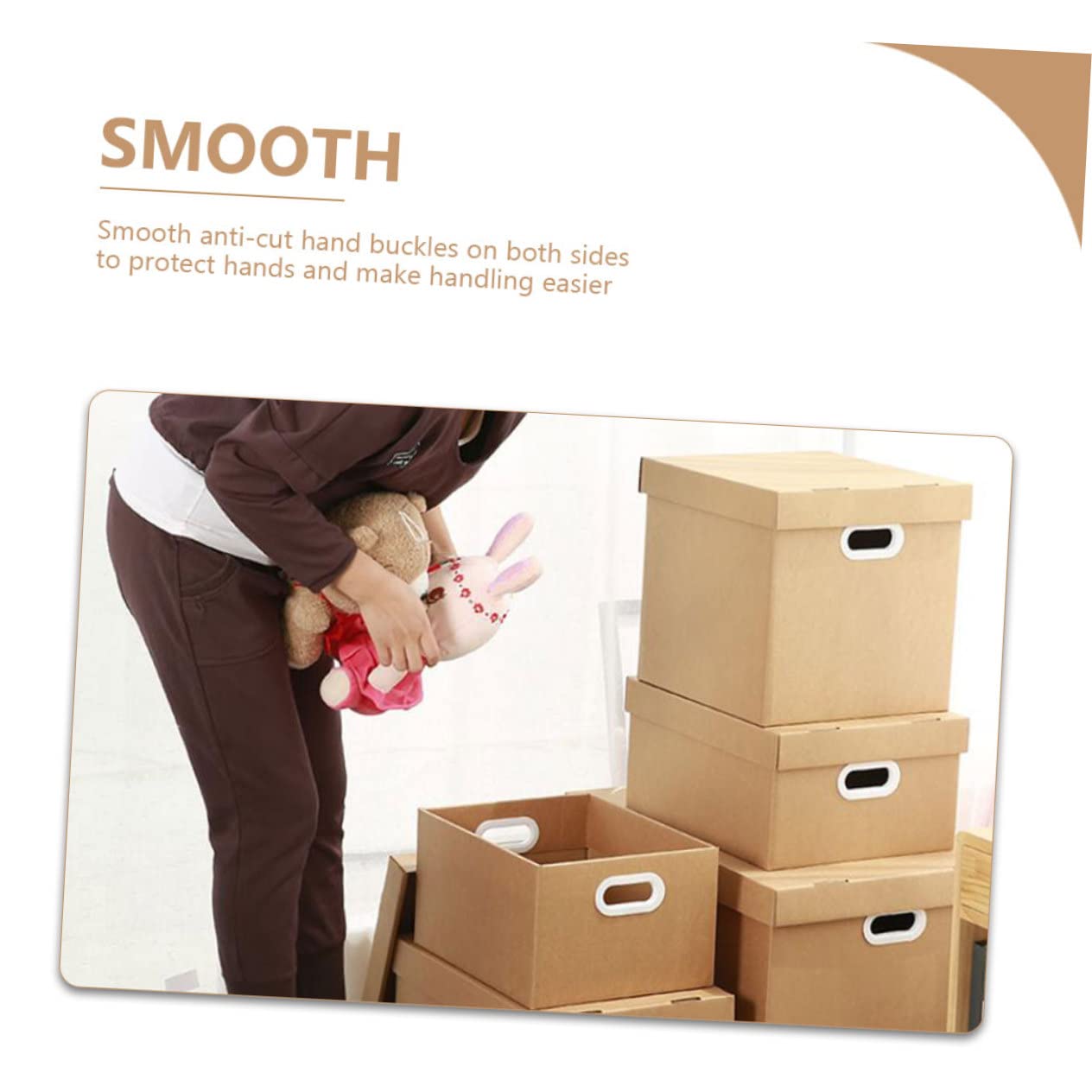 Uonlytech Boîte de Rangement Portable pour Documents Organisateur de Dossiers Classeur à Papier