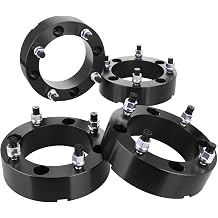 Betthand 4PK 4x6.14 to 4x6.14 4x156mm Wheel Spacers, 131mm Centric Hub Bore, M12x1.5 Studs Thread, 2 Inches 50.8mm Thickness for Polaris Ranger, Polaris RZR XP 1000 2013-2020