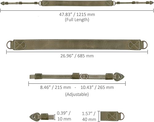 Miniatura 4 de MegaGear SLR, DSLR Sierra Series Cuero Genuino Cámara Correa de Hombro o Cuello