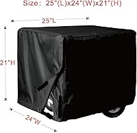 Vista 2 de Porch Shield - Cubierta universal para generador resistente al agua de 25 x 24 x 21 pulgadas, para la mayoría de generadores de 3000 a 5000 vatios