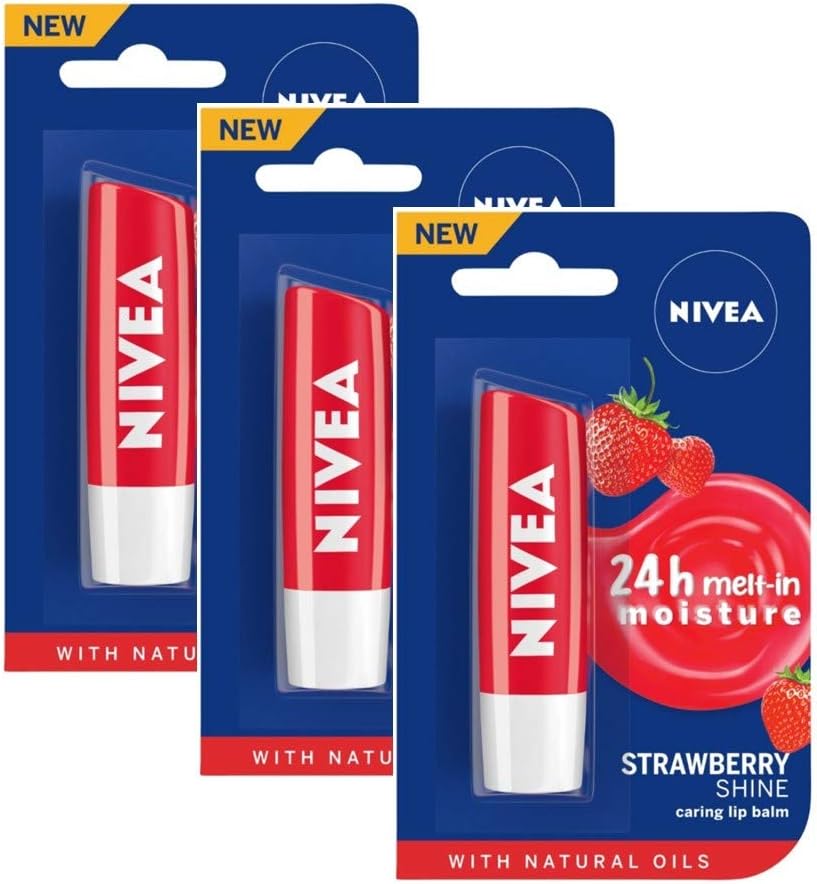 Strawberry Fruit Shine Lip Care, 4g (Pack of 3)