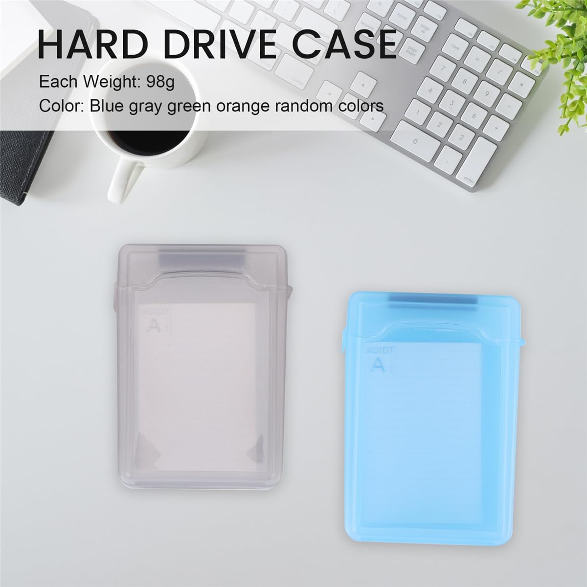 5 PCS 3.5 "Portable IDE Sata HDD External Case Hard Drive Case Hard Case Plastic Protection case