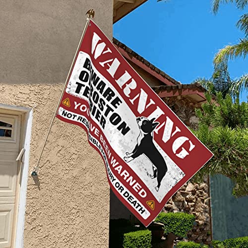 Drapeau Boston Terrier grand format pour decoration murale de chambre - 4