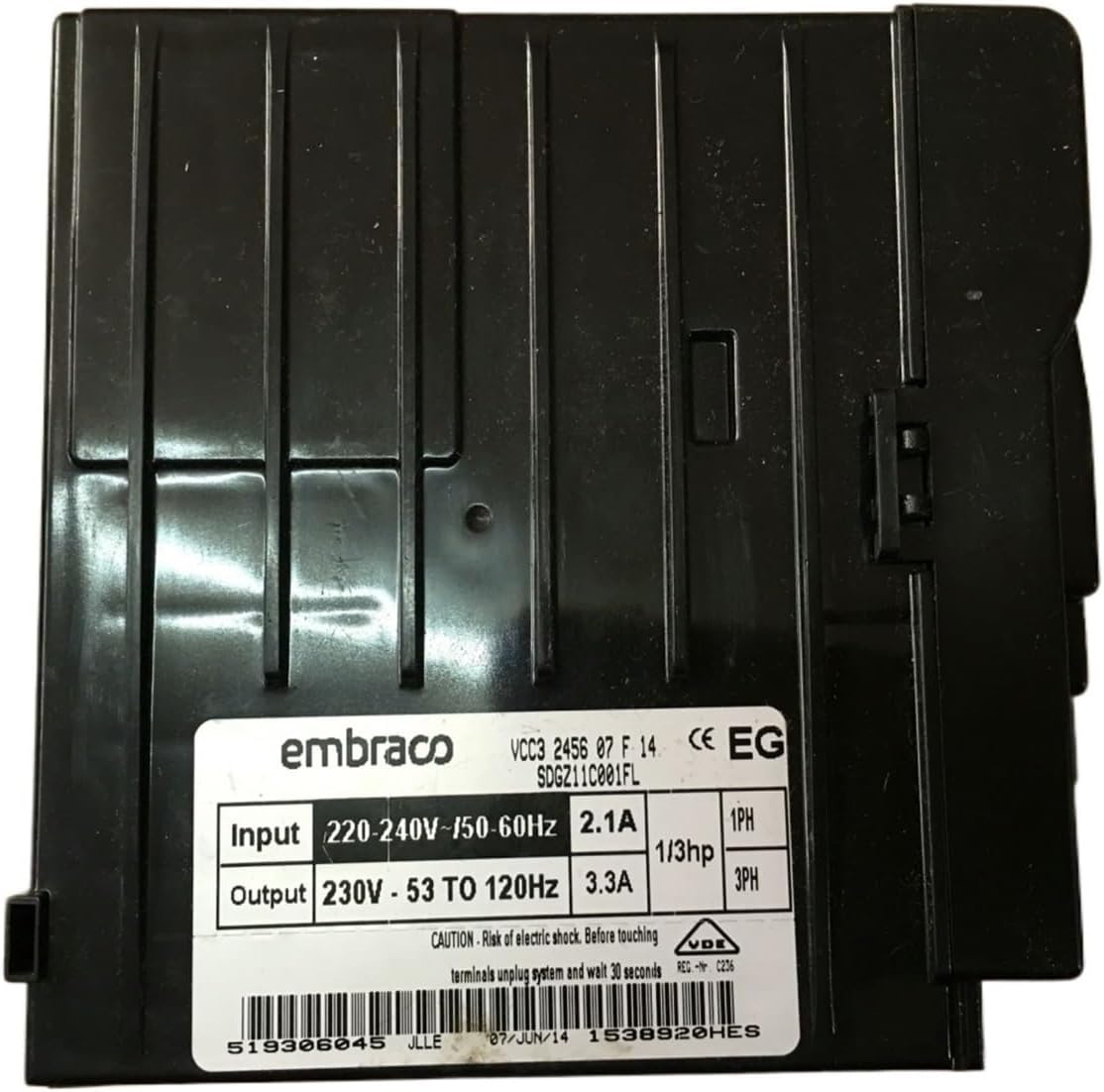 Refrigerator Inverter Compressor Motherboard ，Compatible For Embraco， VCC3 2456 07 F14 019352512 0193525157 Refrigerator Inverter Motherboard,Accessories(VIOLET)