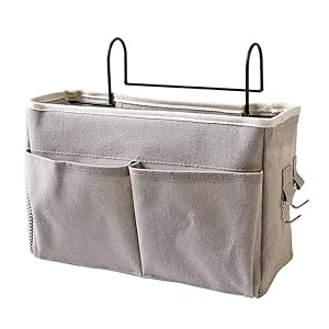 TKTTBD Bett Organizer,Bett Organizer Zum Einhängen,Multifunktionale Betttaschen Hochbett,Hängend Aufbewahrungstasche Für Für Buch, Magazin, Spielzeug, Handy, Kopfhörer (1)