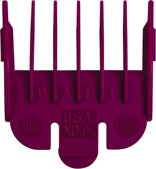 Wahl Standard Fitting Attachment Comb Number 1.5 4.5mm Plum