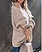 Women Long Sleeve Open Front Chunky Cardigan Sweaters Soft Cable Knit Cardigans Sweater with Pocket Fall Outwear (Khaki,Small)