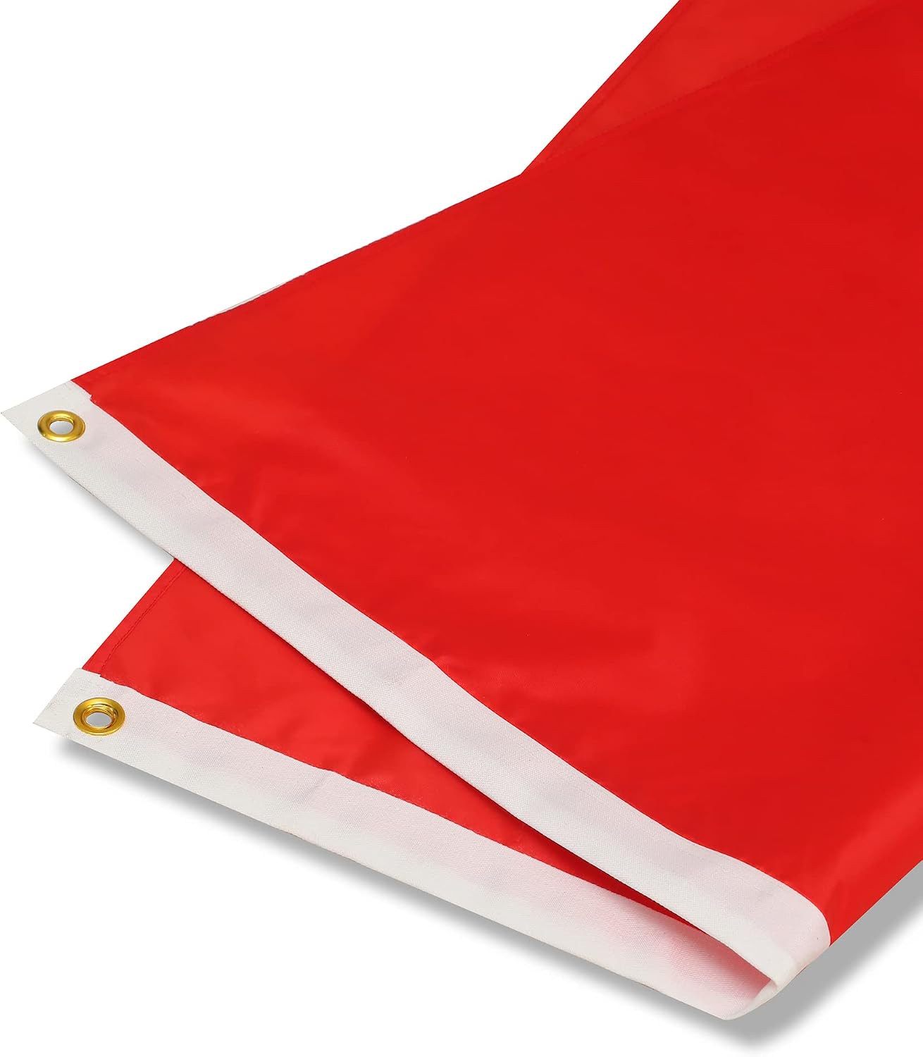 2 Pack Red 3x5 Feet Solid Color Flags,Plain Red Flag Heavy Duty High Wind Fade Resistant, Embroidered Solid Color Flag with Brass Grommets,DIY Decoration.