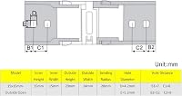 Zeberoxyz 15x15mm Fekete Műanyag Kábelrendező Lánc 1m - Nyitható Kábelvezető CNC Gépekhez és 3D Nyomtatókhoz Végcsatlakozókkal 4