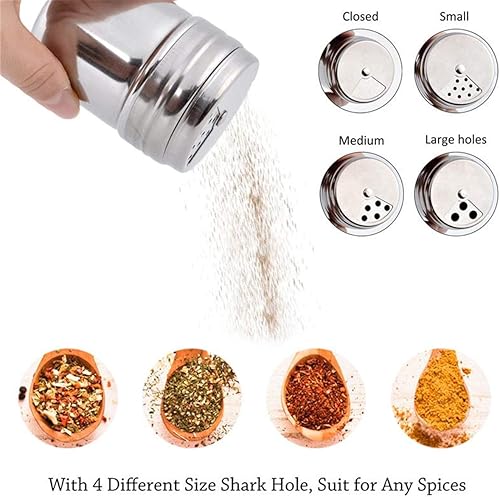 Miniatura 2 de Juego de regalo de tarro de especias con tapas cocteleras, condimentos de alimentos, botella de aderezo con bolsa de viaje, salazúcar,