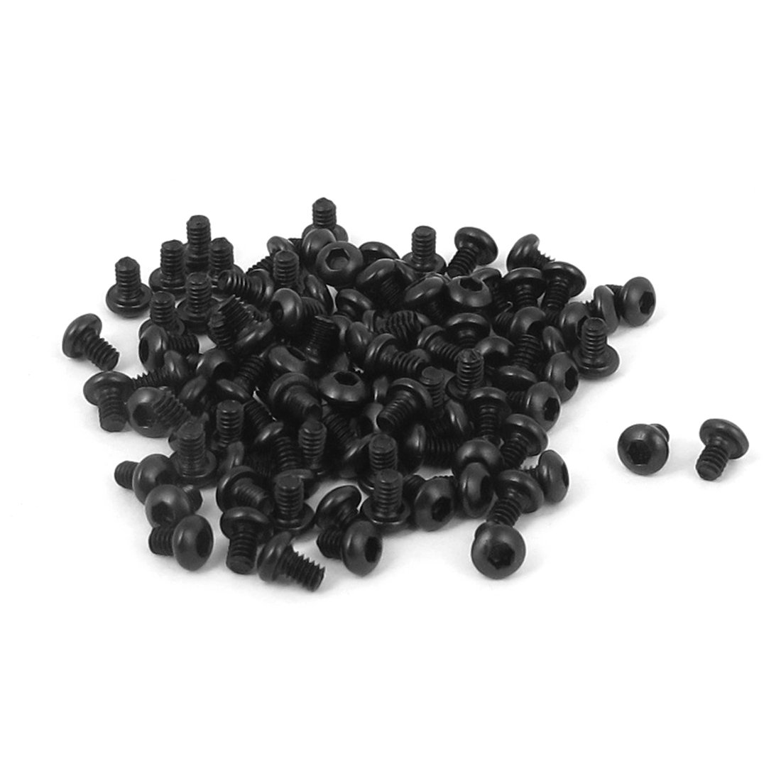 Boulon M2x3mm filetage tête bombée douille hexagonale pour modélisme et impression 3D