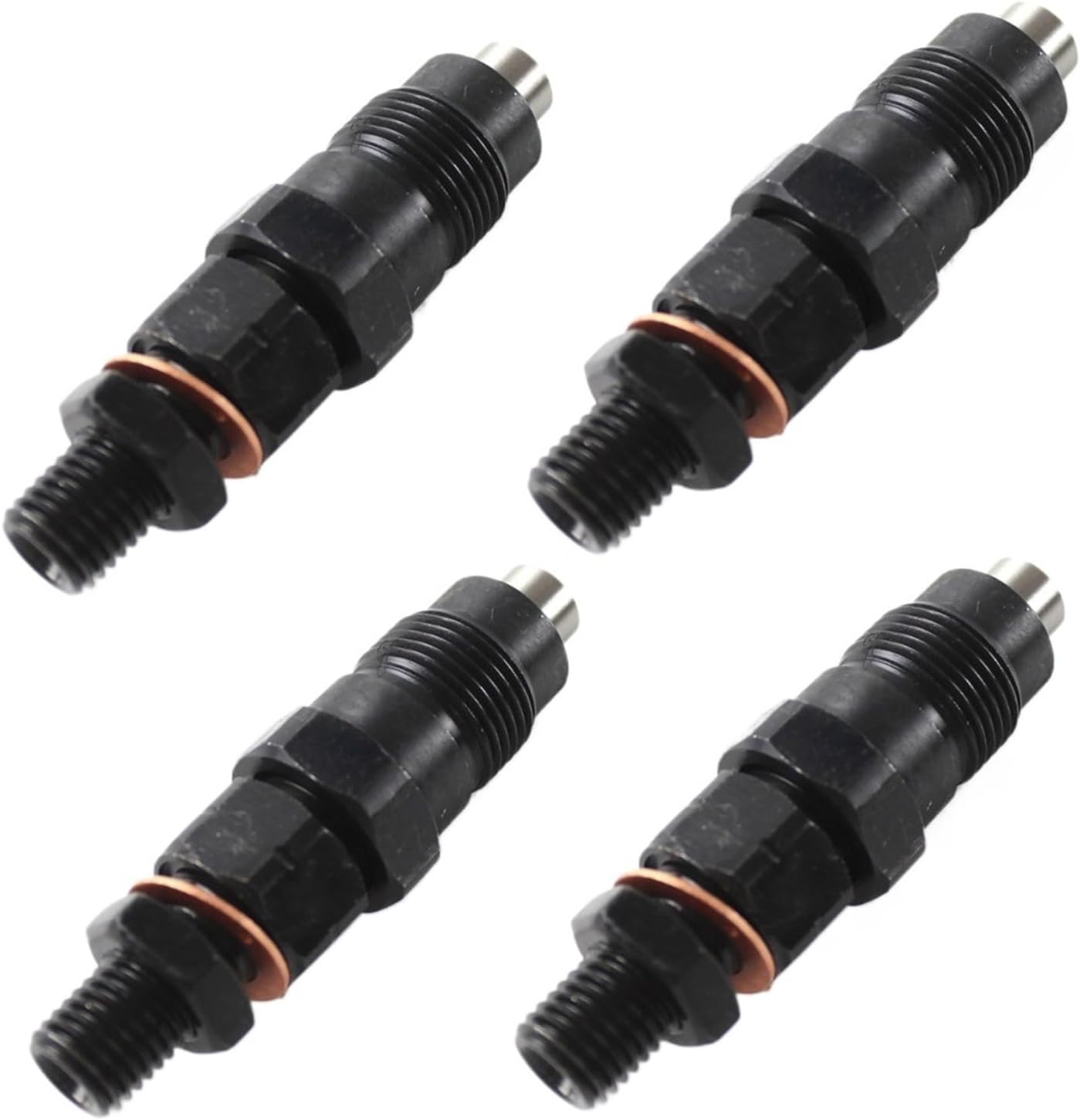 4X Diesel Fuel Injectors Kit with 8 Rings 9430610435 ME731687 ME201844，Compatible for Mitsubishi Delica Spacegear Pajero 4M40 4M40T 2.8L