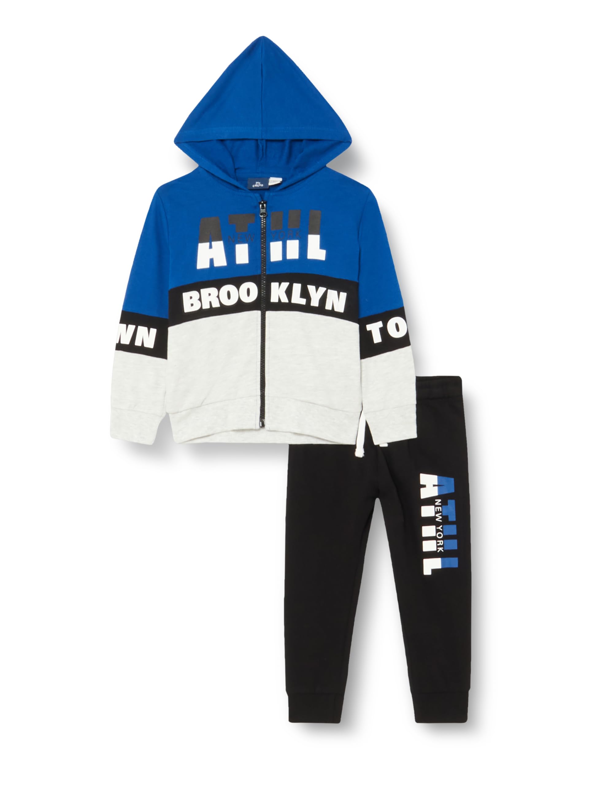 Chicco, Komplet Kombinezonu Z Bluzą, Dziecięce unisex, Niebieska, 12A, Projektowanie we Włoszech