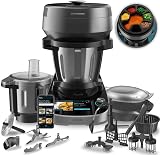 Cecotec Robot da Cucina Multifunzione con Dispensatore di Alimenti Mambo CooKing Total Gourmet. 2200 W, 45 Funzioni, Migliaia di Ricette Guidate, Brocca Unique da 5L e Brocca Victory da 5L, Accessori - 1